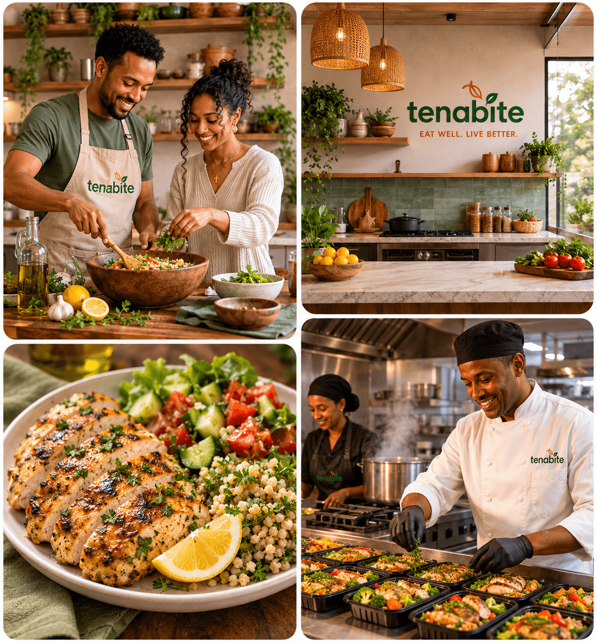 Our clean kitchen where meals are prepared with care